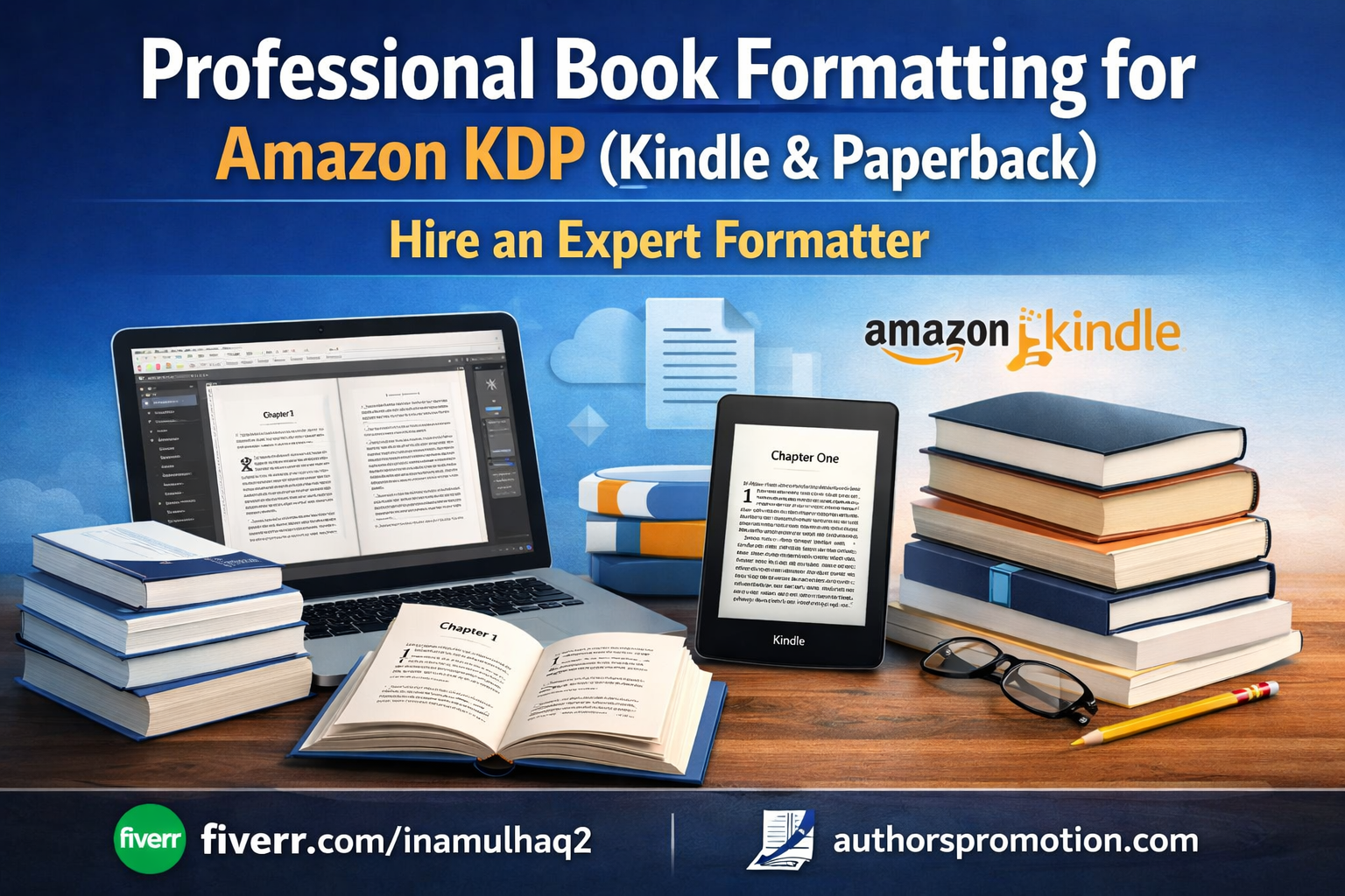 Professional Book Formatting for Amazon KDP (Kindle & Paperback) – Hire an Expert Formatter