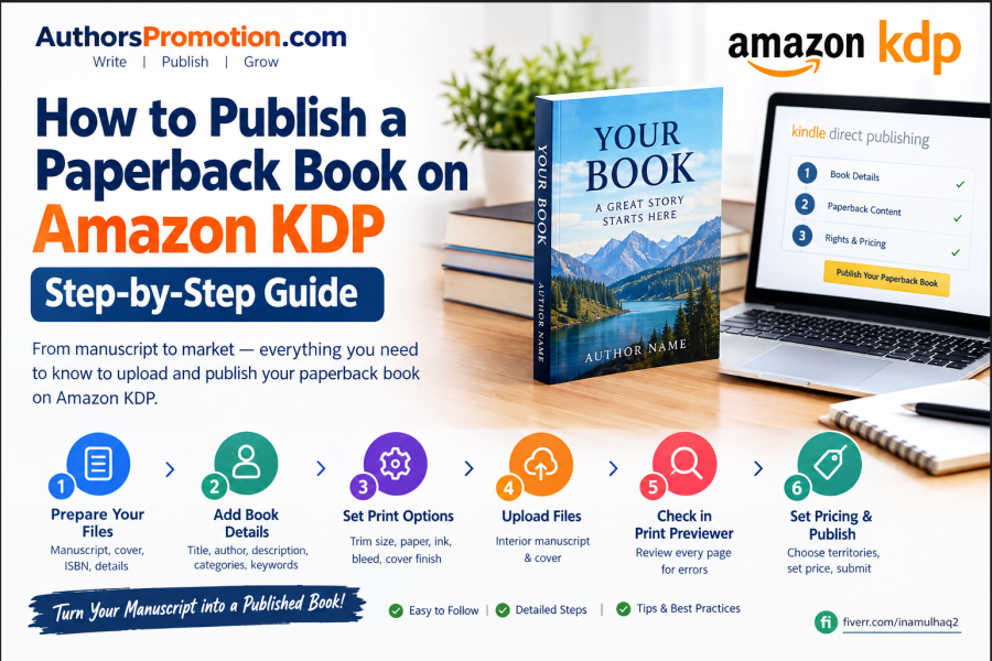 How to Upload and Publish a Paperback Book on Amazon KDP – Step-by-Step Guide